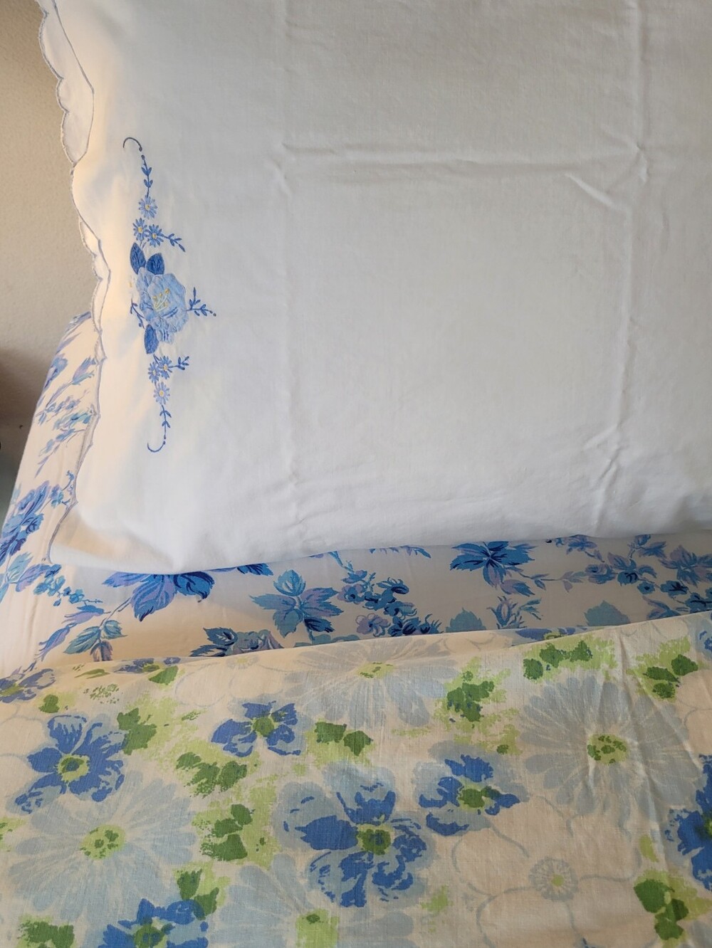 Vintage Single Sz 100% Cotton Bedding Curation 3pc